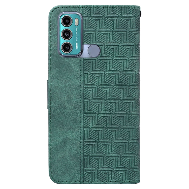 For Motorola Moto G60 / G40 Fusion Geometric Embossed Leather Phone Case