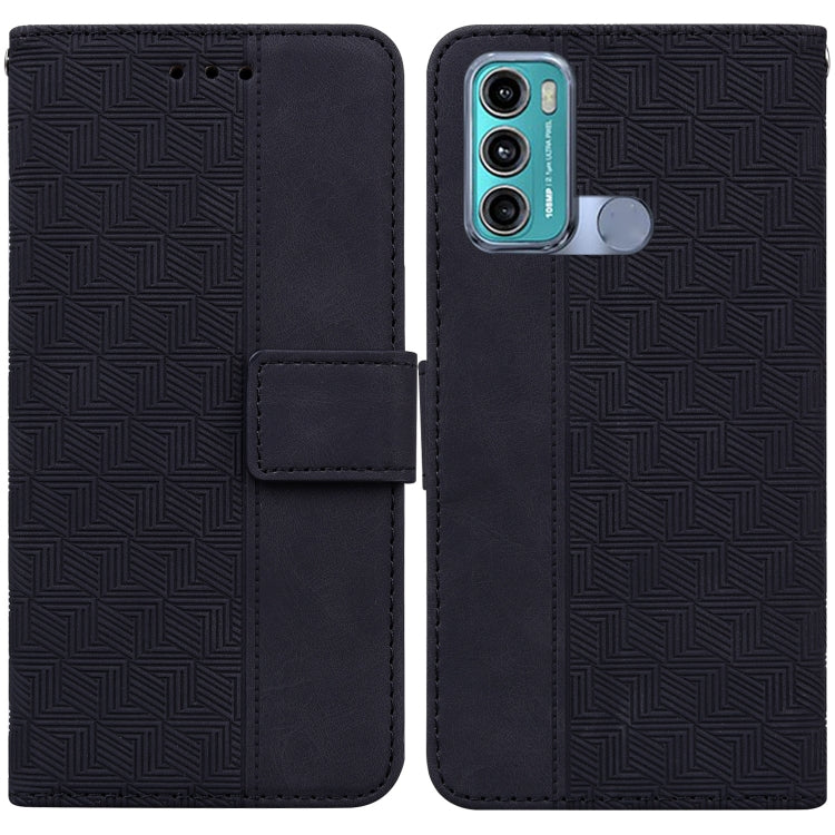 For Motorola Moto G60 / G40 Fusion Geometric Embossed Leather Phone Case