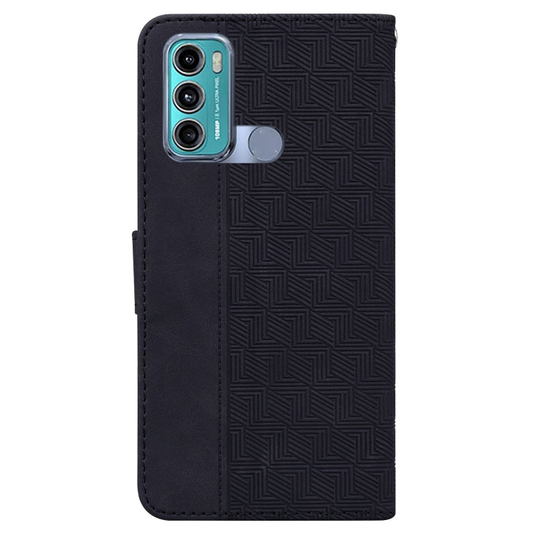 For Motorola Moto G60 / G40 Fusion Geometric Embossed Leather Phone Case