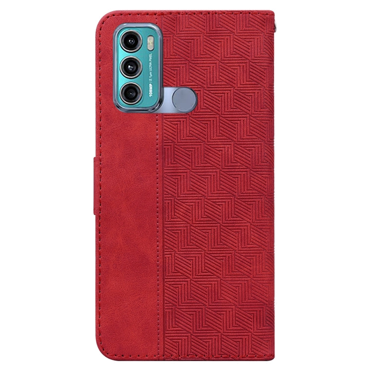 For Motorola Moto G60 / G40 Fusion Geometric Embossed Leather Phone Case