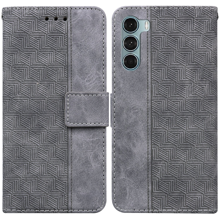 For Motorola Moto G200 5G / Edge S30 Geometric Embossed Leather Phone Case