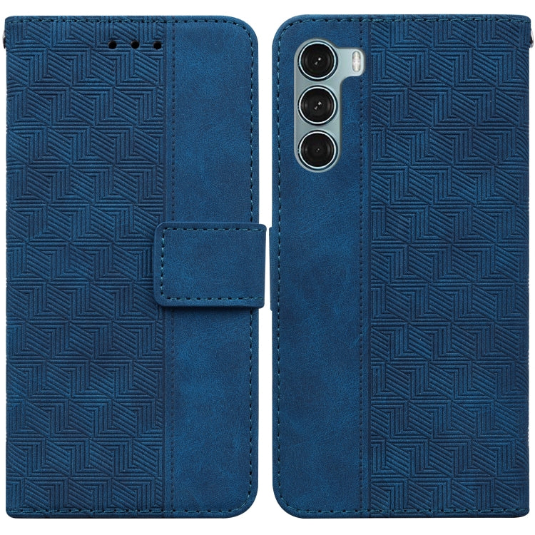 For Motorola Moto G200 5G / Edge S30 Geometric Embossed Leather Phone Case
