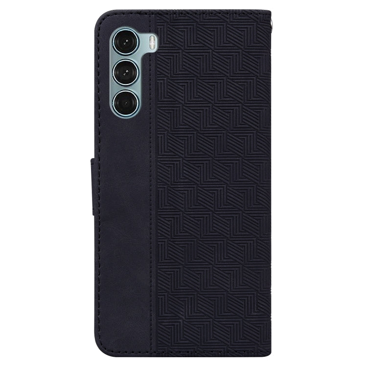 For Motorola Moto G200 5G / Edge S30 Geometric Embossed Leather Phone Case