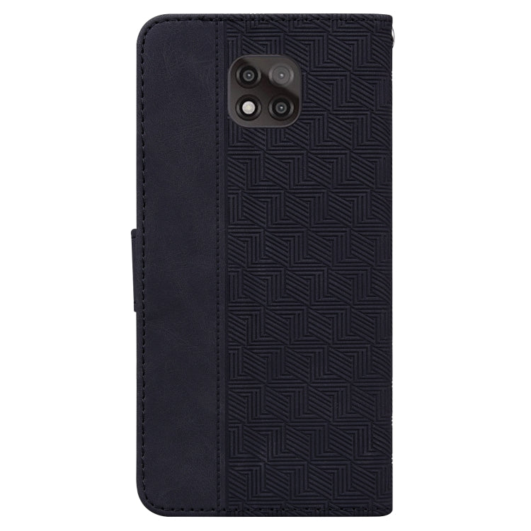 For Motorola Moto G Power 2021 Geometric Embossed Leather Phone Case