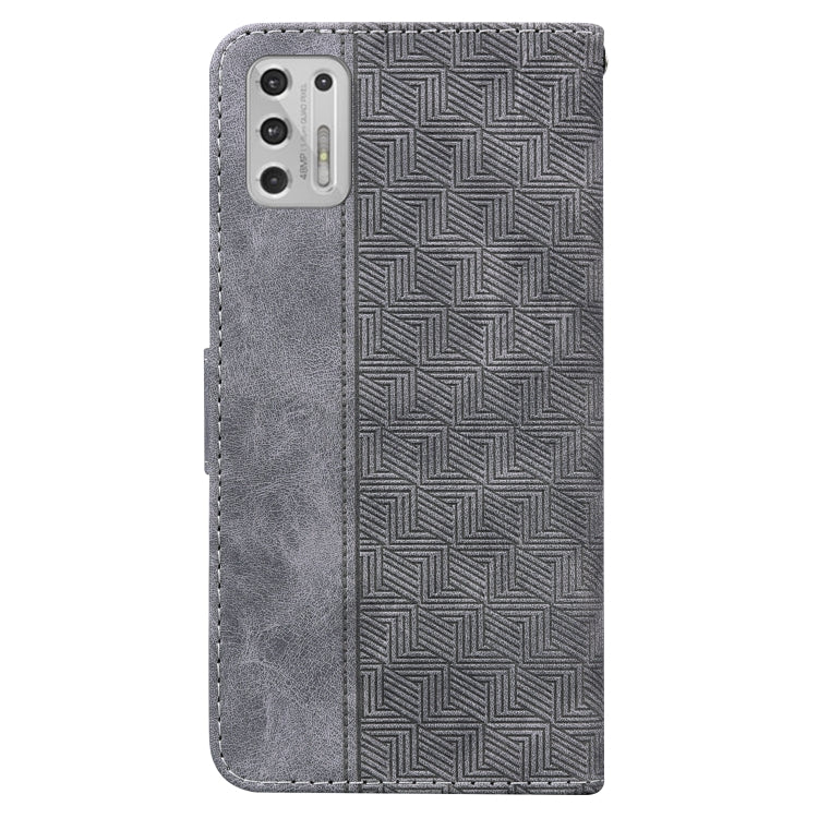 For Motorola Moto G Stylus 2021 Geometric Embossed Leather Phone Case
