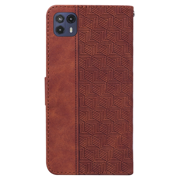 For Motorola Moto G50 5G Geometric Embossed Leather Phone Case