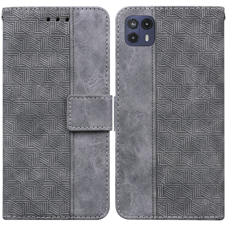 For Motorola Moto G50 5G Geometric Embossed Leather Phone Case