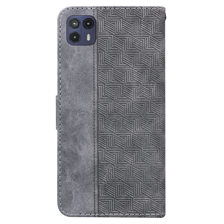 For Motorola Moto G50 5G Geometric Embossed Leather Phone Case