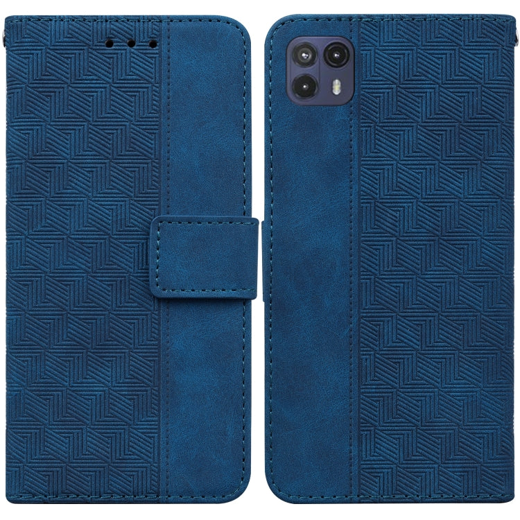 For Motorola Moto G50 5G Geometric Embossed Leather Phone Case