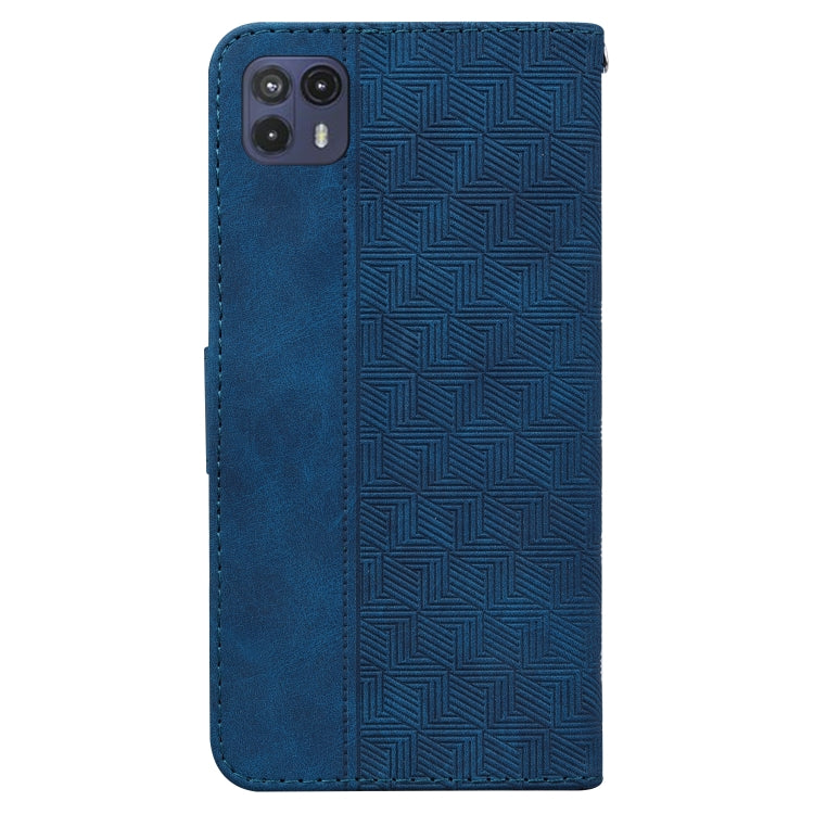 For Motorola Moto G50 5G Geometric Embossed Leather Phone Case