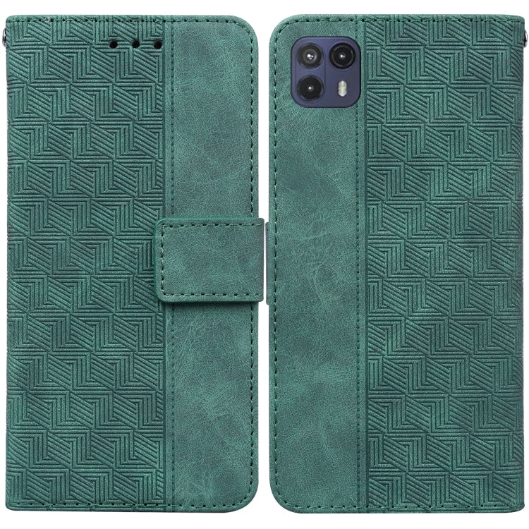 For Motorola Moto G50 5G Geometric Embossed Leather Phone Case