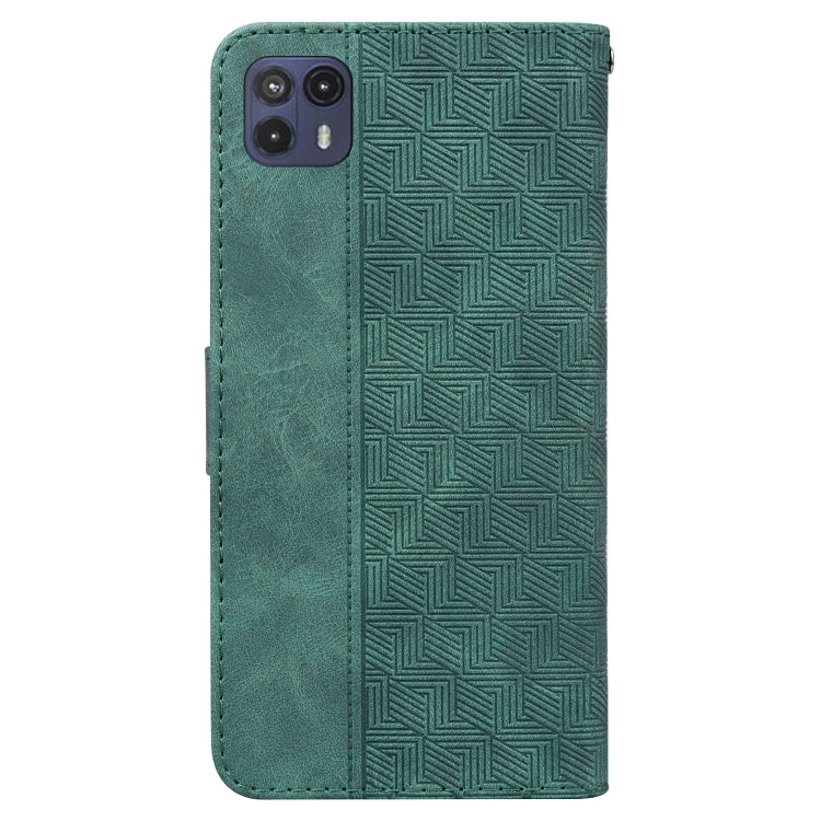 For Motorola Moto G50 5G Geometric Embossed Leather Phone Case