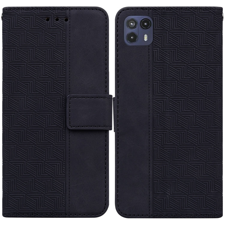 For Motorola Moto G50 5G Geometric Embossed Leather Phone Case