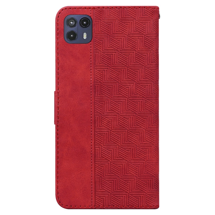 For Motorola Moto G50 5G Geometric Embossed Leather Phone Case
