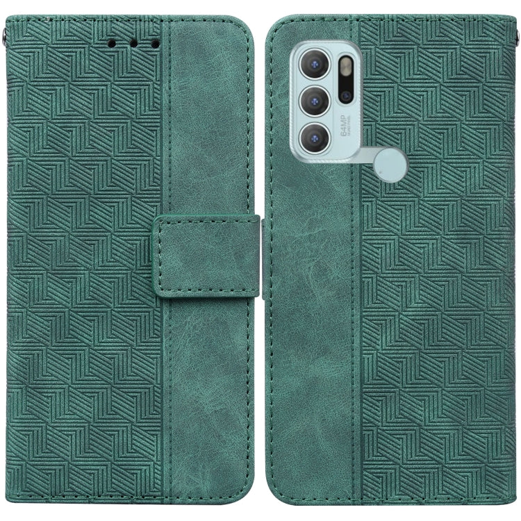 For Motorola Moto G60S Geometric Embossed Leather Phone Case