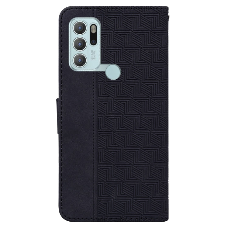 For Motorola Moto G60S Geometric Embossed Leather Phone Case