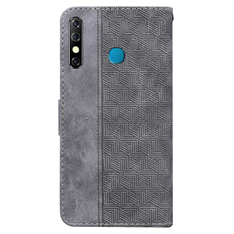 For Infinix Hot 8 X650 CC7 Geometric Embossed Leather Phone Case