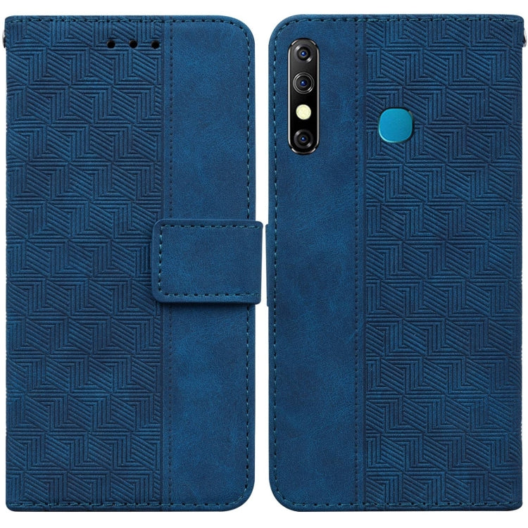 For Infinix Hot 8 X650 CC7 Geometric Embossed Leather Phone Case