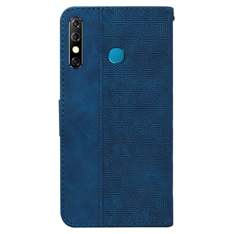 For Infinix Hot 8 X650 CC7 Geometric Embossed Leather Phone Case