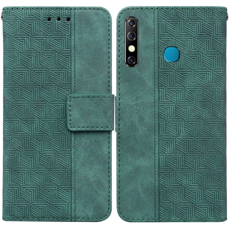 For Infinix Hot 8 X650 CC7 Geometric Embossed Leather Phone Case