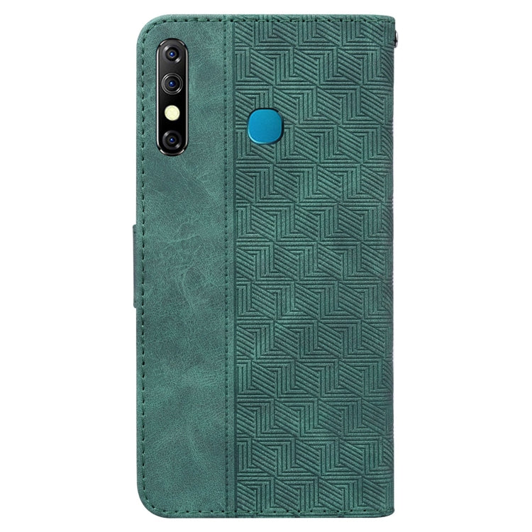 For Infinix Hot 8 X650 CC7 Geometric Embossed Leather Phone Case