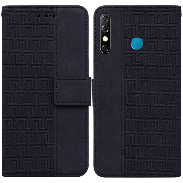 For Infinix Hot 8 X650 CC7 Geometric Embossed Leather Phone Case