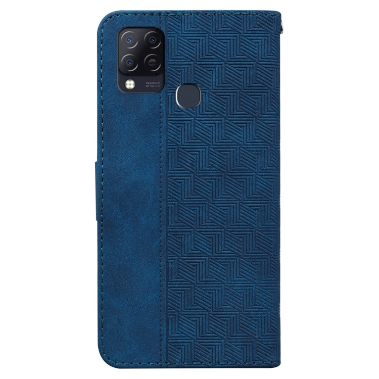 For Infinix Hot 10s / Hot 10T Geometric Embossed Leather Phone Case