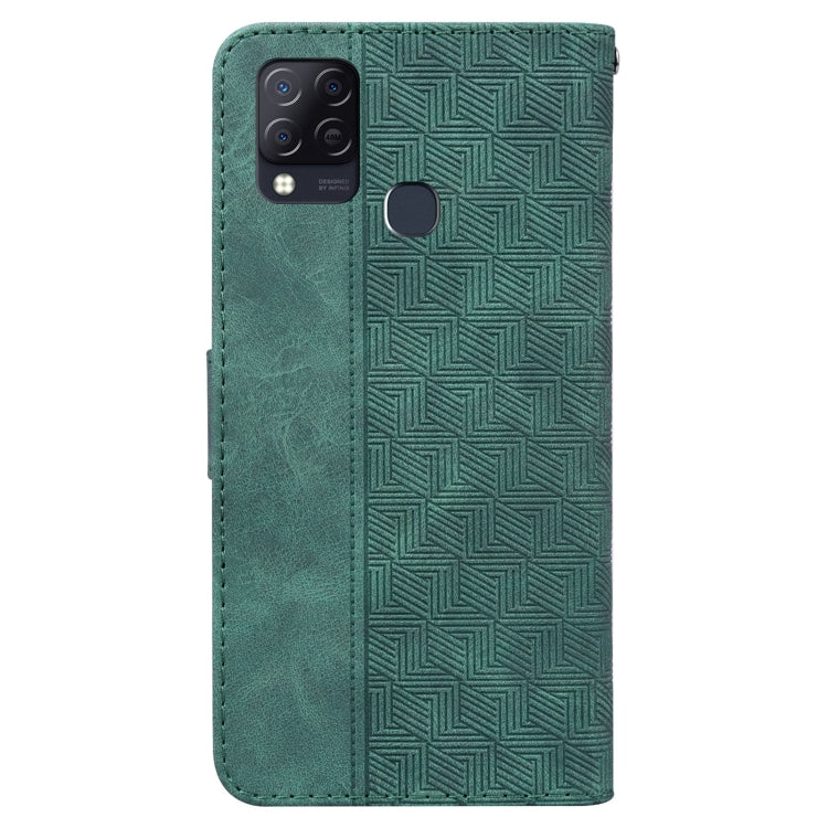 For Infinix Hot 10s / Hot 10T Geometric Embossed Leather Phone Case