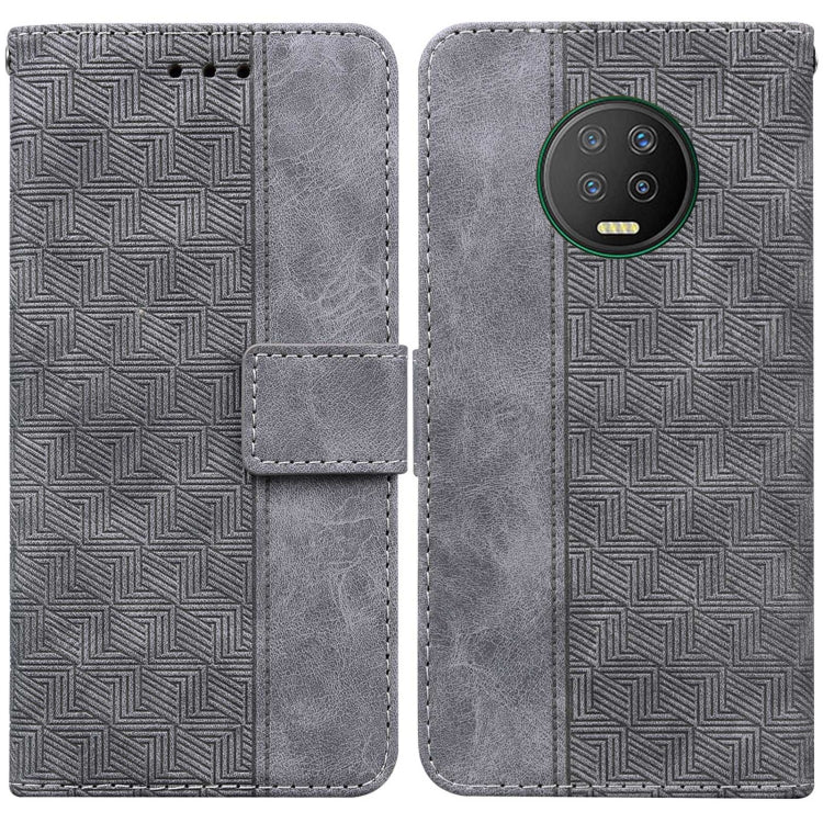 For Infinix Note 7 X690 Geometric Embossed Leather Phone Case