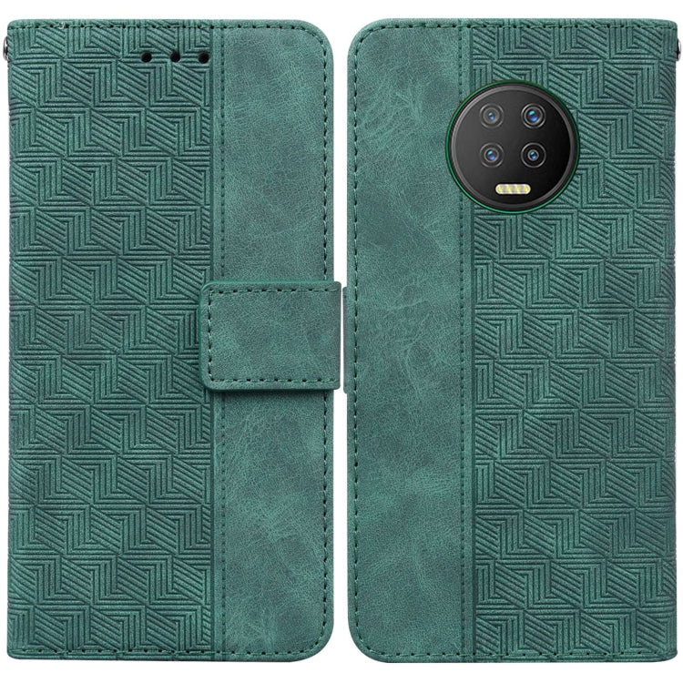 For Infinix Note 7 X690 Geometric Embossed Leather Phone Case