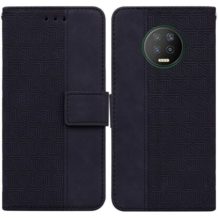 For Infinix Note 7 X690 Geometric Embossed Leather Phone Case