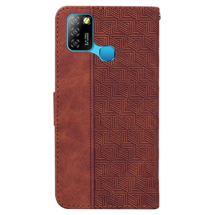 For Infinix Smart 5 X657 / Hot 10 Lite Geometric Embossed Leather Phone Case