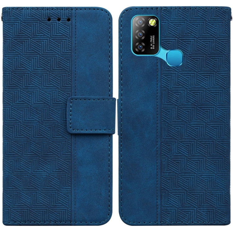 For Infinix Smart 5 X657 / Hot 10 Lite Geometric Embossed Leather Phone Case