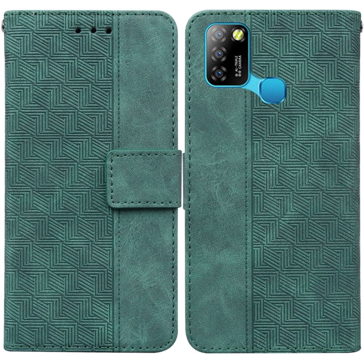 For Infinix Smart 5 X657 / Hot 10 Lite Geometric Embossed Leather Phone Case
