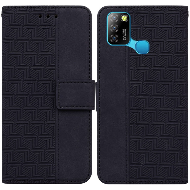 For Infinix Smart 5 X657 / Hot 10 Lite Geometric Embossed Leather Phone Case