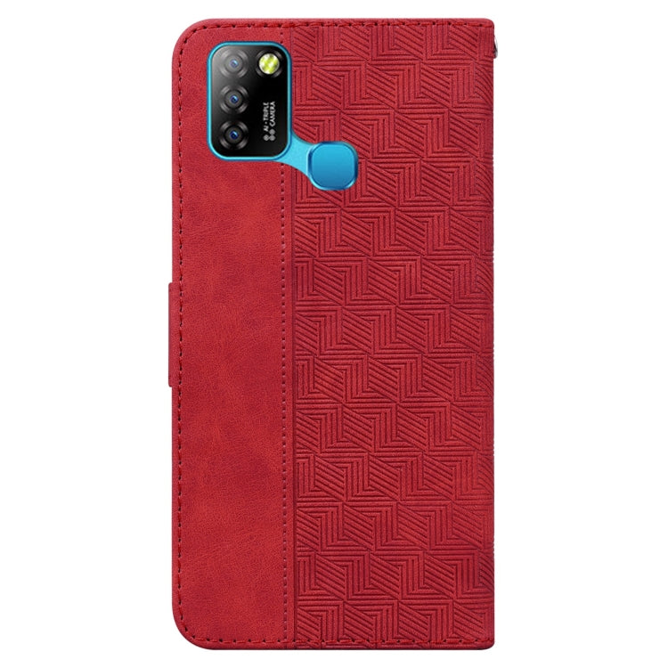 For Infinix Smart 5 X657 / Hot 10 Lite Geometric Embossed Leather Phone Case