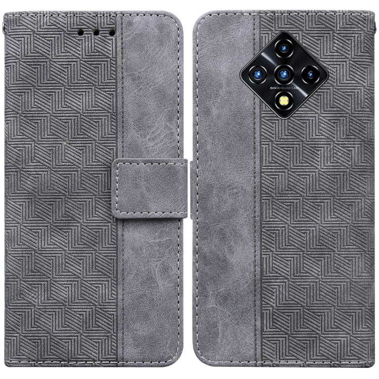 For Infinix Zero 8 X687 Geometric Embossed Leather Phone Case