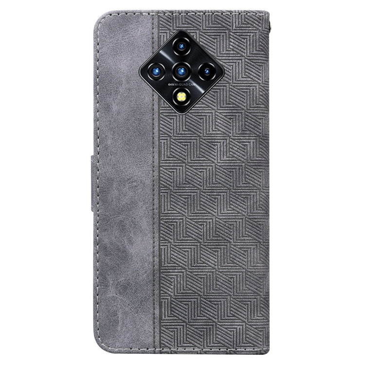 For Infinix Zero 8 X687 Geometric Embossed Leather Phone Case