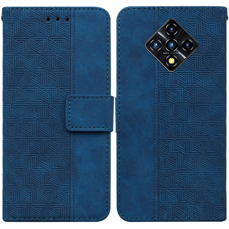 For Infinix Zero 8 X687 Geometric Embossed Leather Phone Case