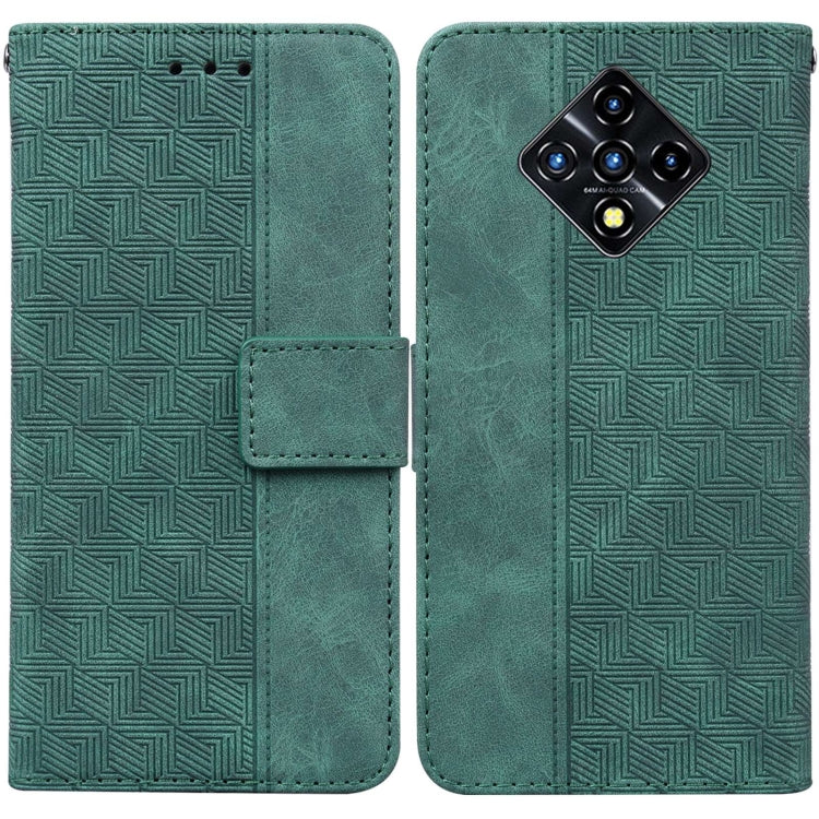 For Infinix Zero 8 X687 Geometric Embossed Leather Phone Case