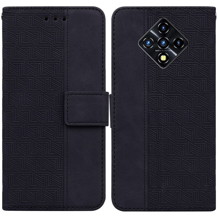 For Infinix Zero 8 X687 Geometric Embossed Leather Phone Case