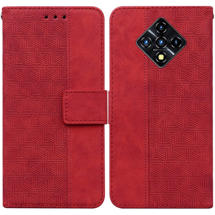 For Infinix Zero 8 X687 Geometric Embossed Leather Phone Case
