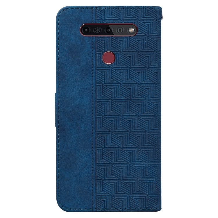 For LG K41S / K51S Geometric Embossed Leather Phone Case