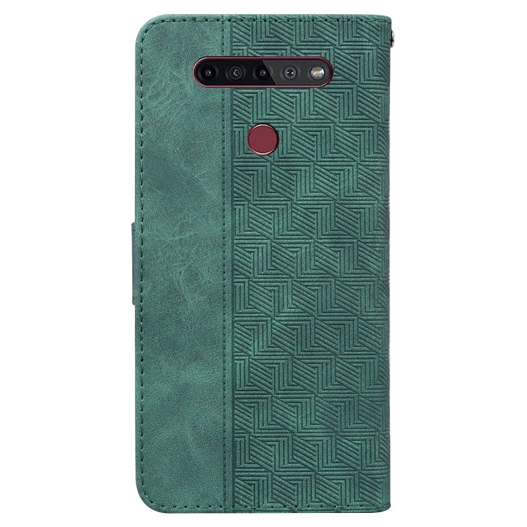For LG K41S / K51S Geometric Embossed Leather Phone Case