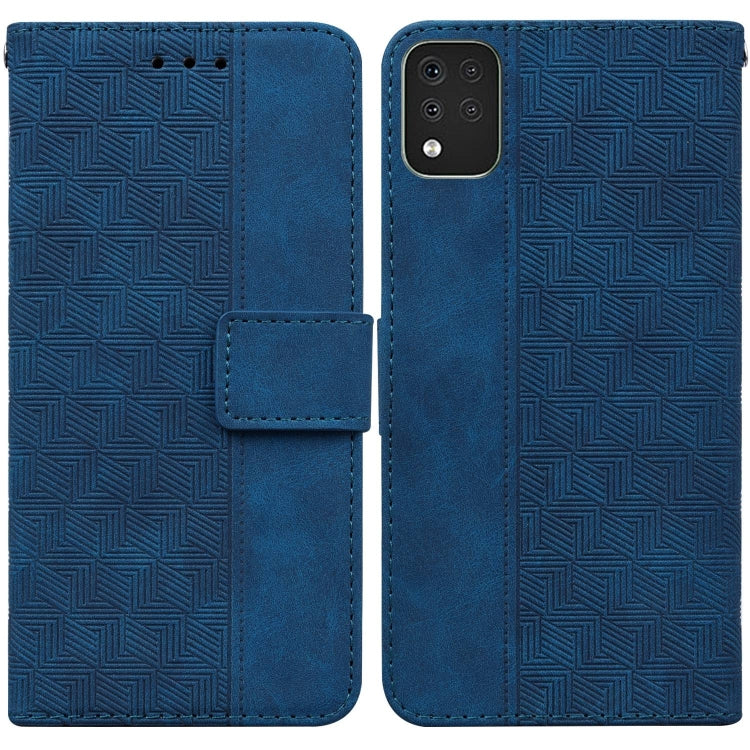For LG K42 Geometric Embossed Leather Phone Case