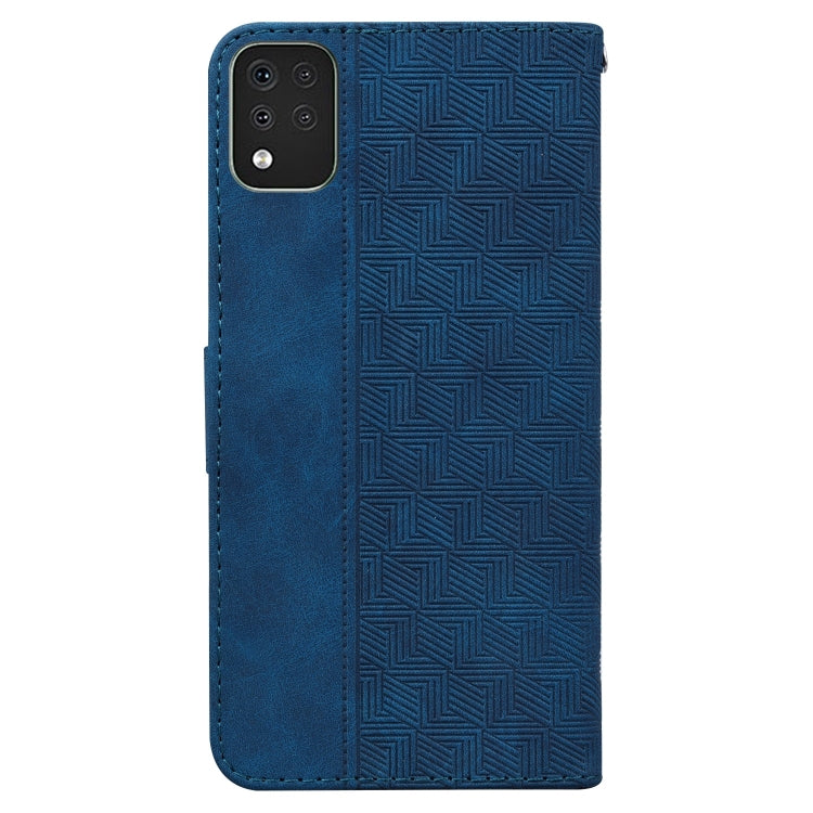 For LG K42 Geometric Embossed Leather Phone Case