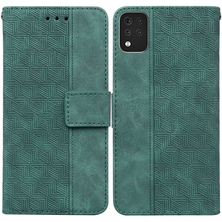 For LG K42 Geometric Embossed Leather Phone Case