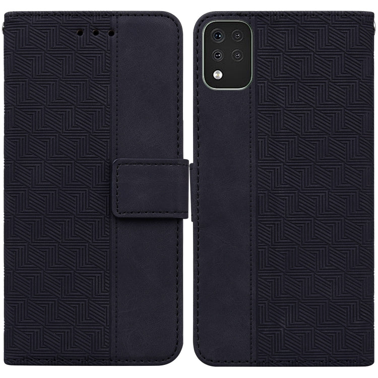 For LG K42 Geometric Embossed Leather Phone Case