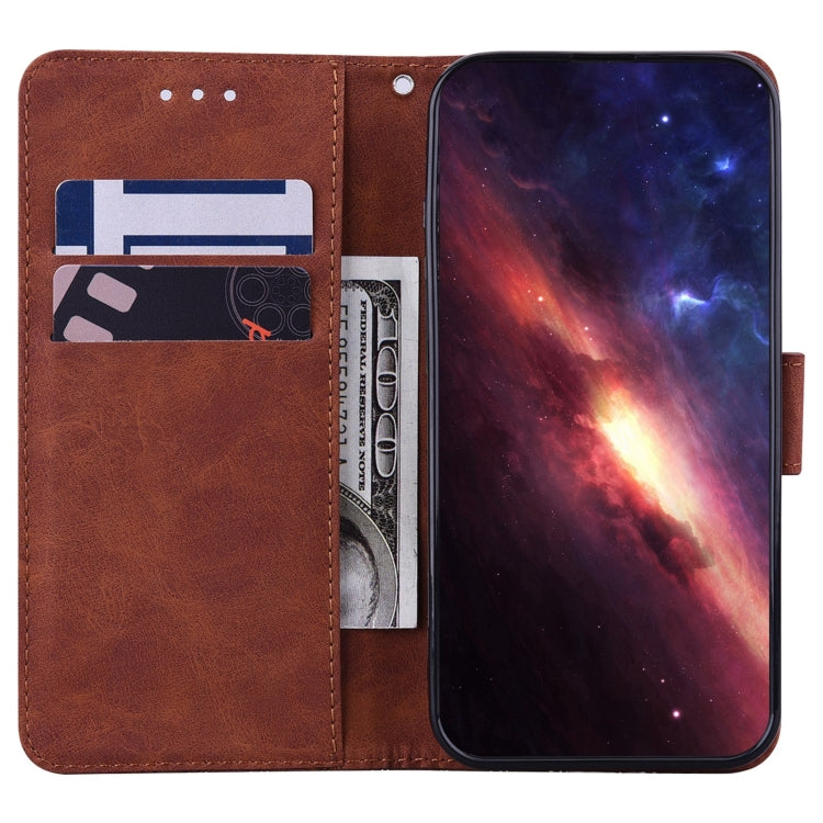 For Tecno Camon 12 / Spark 4 Geometric Embossed Leather Phone Case