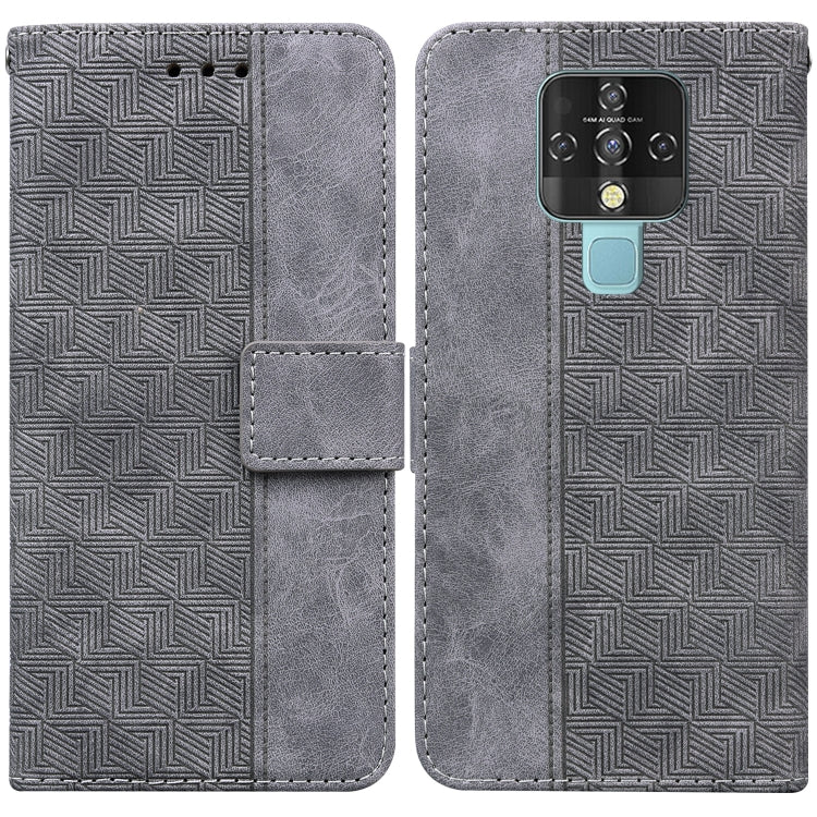 For Tecno Camon 16 Geometric Embossed Leather Phone Case